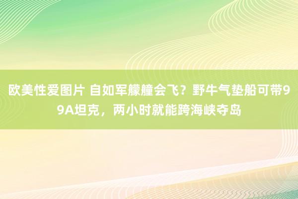 欧美性爱图片 自如军艨艟会飞？野牛气垫船可带99A坦克，两小时就能跨海峡夺岛