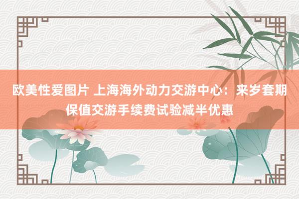 欧美性爱图片 上海海外动力交游中心：来岁套期保值交游手续费试验减半优惠