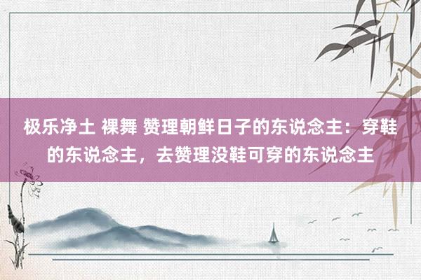 极乐净土 裸舞 赞理朝鲜日子的东说念主：穿鞋的东说念主，去赞理没鞋可穿的东说念主