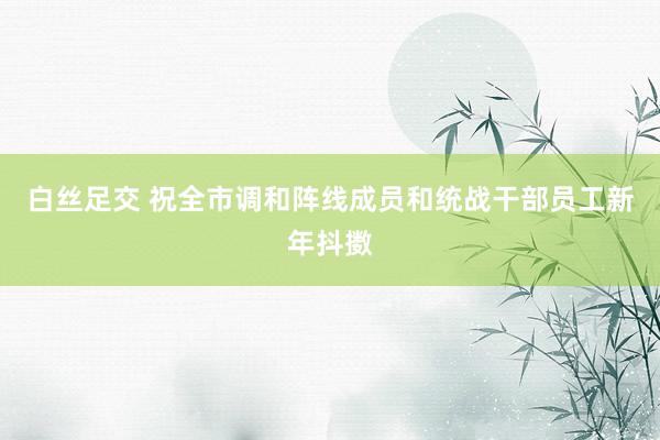 白丝足交 祝全市调和阵线成员和统战干部员工新年抖擞