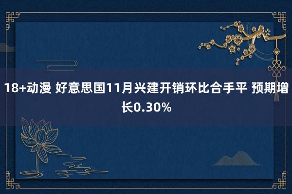 18+动漫 好意思国11月兴建开销环比合手平 预期增长0.30%