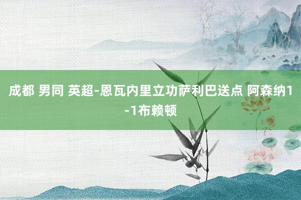 成都 男同 英超-恩瓦内里立功萨利巴送点 阿森纳1-1布赖顿
