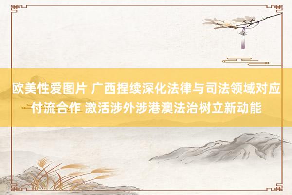 欧美性爱图片 广西捏续深化法律与司法领域对应付流合作 激活涉外涉港澳法治树立新动能