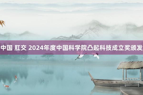 中国 肛交 2024年度中国科学院凸起科技成立奖颁发