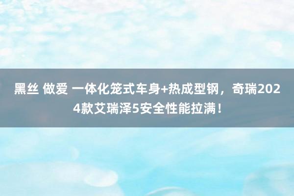 黑丝 做爱 一体化笼式车身+热成型钢，奇瑞2024款艾瑞泽5安全性能拉满！