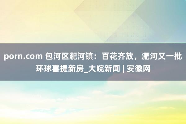 porn.com 包河区淝河镇：百花齐放，淝河又一批环球喜提新房_大皖新闻 | 安徽网