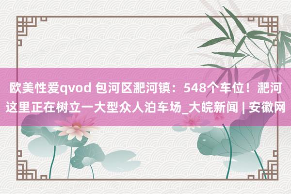欧美性爱qvod 包河区淝河镇：548个车位！淝河这里正在树立一大型众人泊车场_大皖新闻 | 安徽网