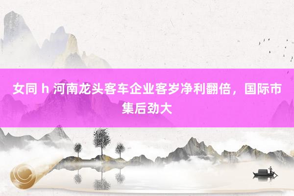女同 h 河南龙头客车企业客岁净利翻倍，国际市集后劲大