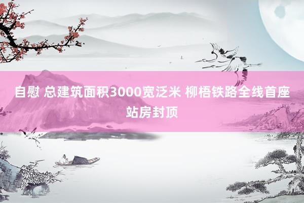 自慰 总建筑面积3000宽泛米 柳梧铁路全线首座站房封顶