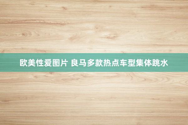 欧美性爱图片 良马多款热点车型集体跳水