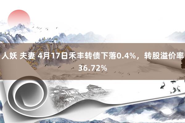 人妖 夫妻 4月17日禾丰转债下落0.4%，转股溢价率36.72%