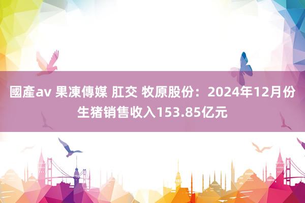 國產av 果凍傳媒 肛交 牧原股份：2024年12月份生猪销售收入153.85亿元